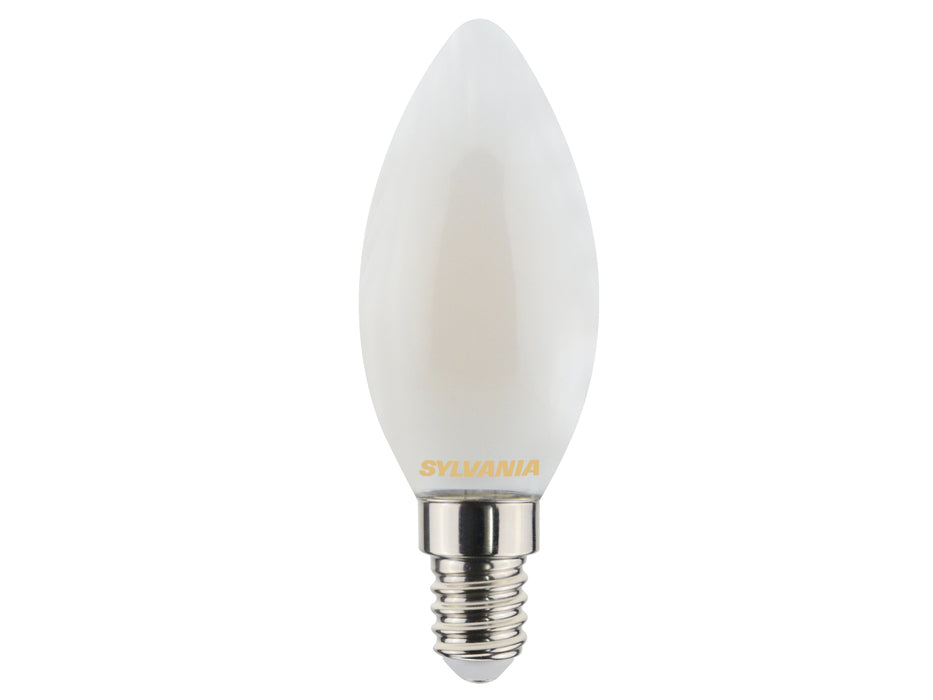 6W, 806lm, ToLEDo Retro Candle, E14, 2700K, 35x97mm, Satin, LED lamp Sylvania