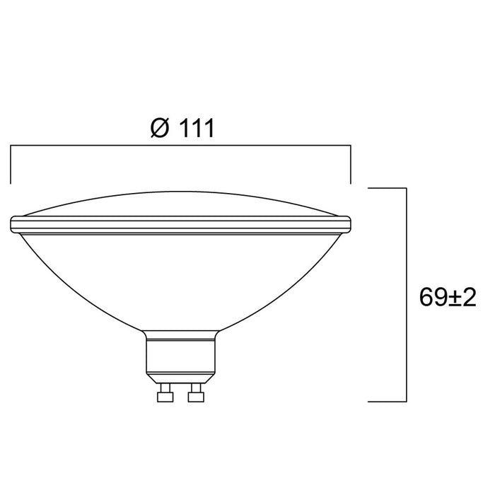 13W, 1150lm, RefLED Retro ES111 25°, GU10, DIM, 3000K, LED lamppu Sylvania