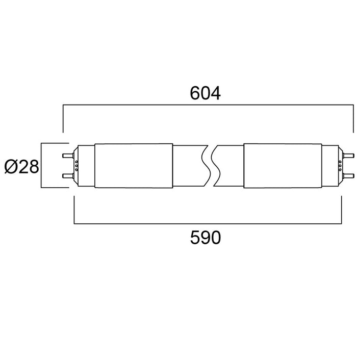 6.6W, 900lm, ToLEDo Neos T8, G13, 4000K, 600mm, LED Tube Sylvania