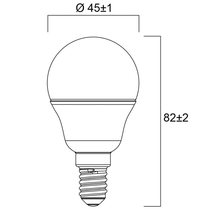 6.5W, 806lm, ToLEDo G45, E14, 45x82mm, LED lamp Sylvania