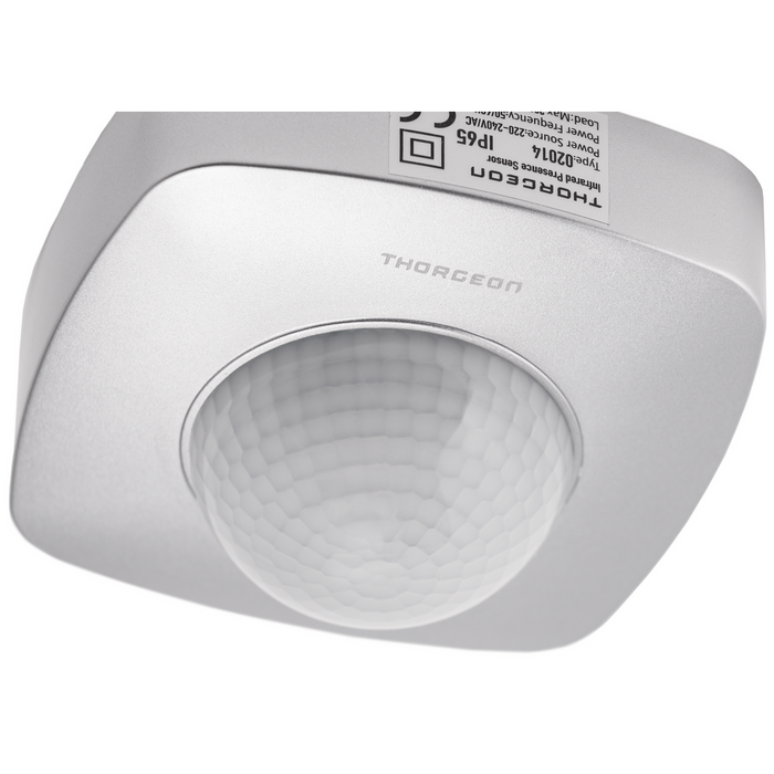 Presence detector 20m MAX 2000W IP65 Silver THORGEON