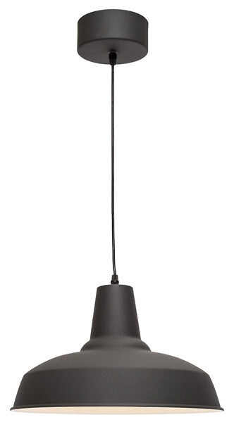 Loft Hanging lamp with replaceable E27 bulb MAX. 60W White and black Airam 