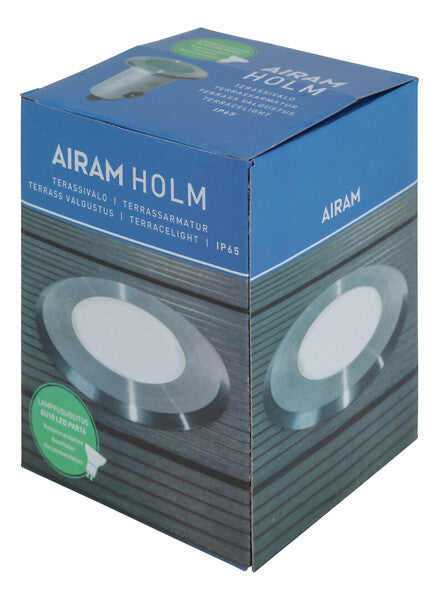 Holm Terrace light with replaceable GU10 Bulb MAX. 7W Airam 