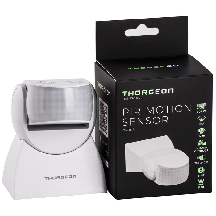 PIR Motion detector 12m MAX 1200W IP65 THORGEON