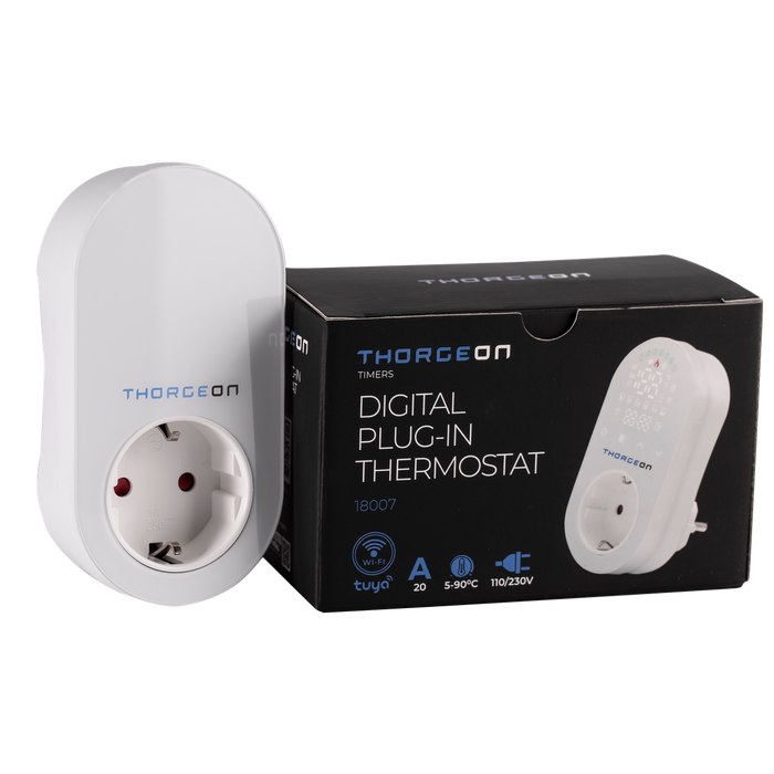 Digital Wi-Fi Plug-In thermostat THORGEON