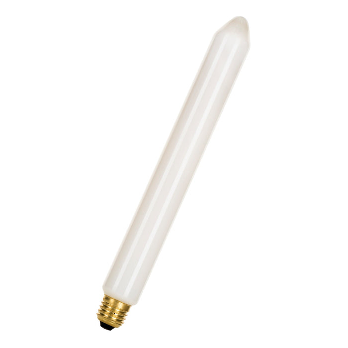 5.4W, 430lm, Colorenta Tube 2200K, LED Church candle lamp E27, Opal 36x300mm