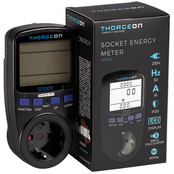 Socket energy consumption meter 16A EU THORGEON