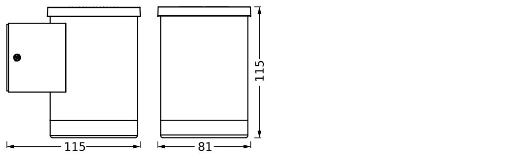 0.5W, 50lm, IP44, IK03, Endura Style Solar Wall Oxford DARK GRAY, Ulkovalaisin LEDVANCE