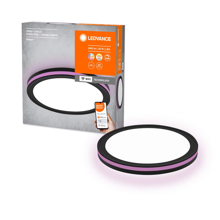 28W, 2400lm, Smart+ Wifi Orbis Circle 460mm RGB + TW LED Smart ceiling light LEDVANCE