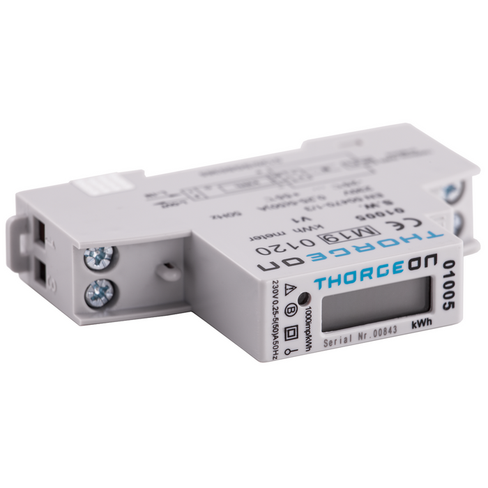 1-phase DIN rail-mounted energy meter 50A MID certificate THORGEON