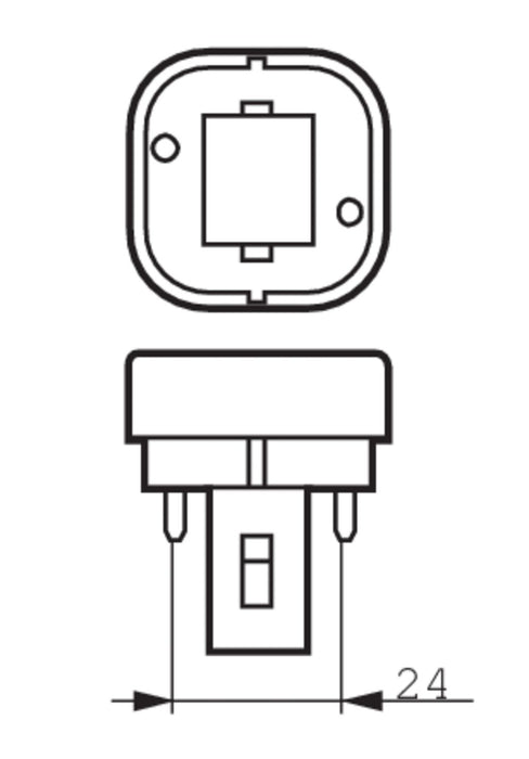 4.5W, 475lm CorePro PL-C, 3000K, G24d-1 2P, LED Socket lamp Philips