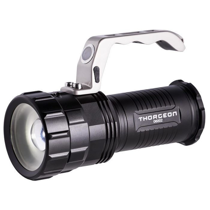 10W, 800lm, Zoom Flashlight, 3x2300mAh + battery charger, LED Flashlight THORGEON