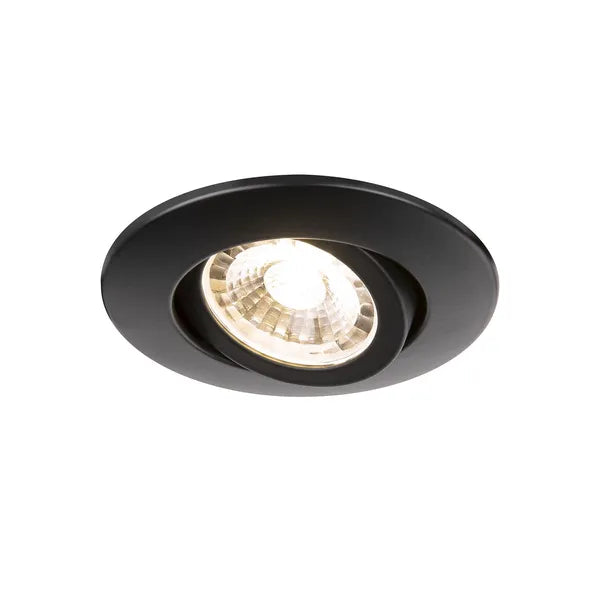 6W, 480lm, EASY-INSTALL Slim LED, 4000K, DIM, 39x87mm, Black LED Downlight SLV