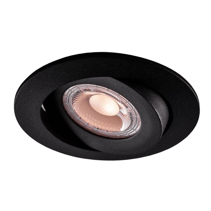 5W, 400lm, LED Slim Downlight, IP44, DIM, CCT, 70-75mm, Black LED Downlight THORGEON