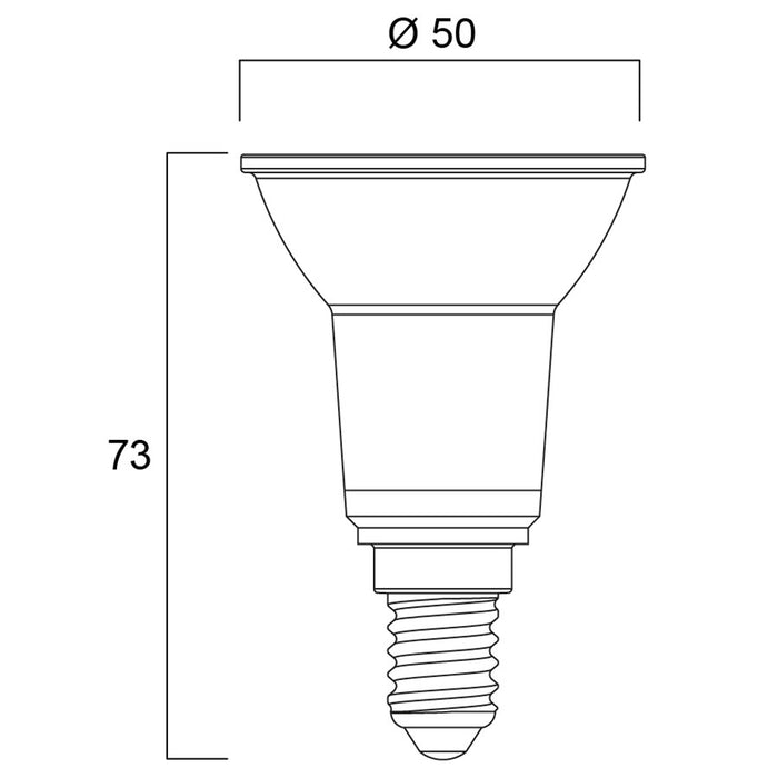 4,5W, 345lm, RefLED Retro PAR16, E14, 36°, 50x73mm, LED lamppu Sylvania