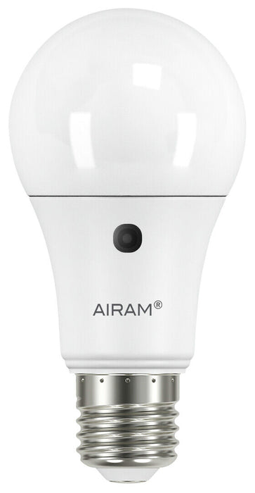 8.6W, 806lm, A60, E27, 2700K, 60x120mm, LED lamp with twilight sensor Airam 