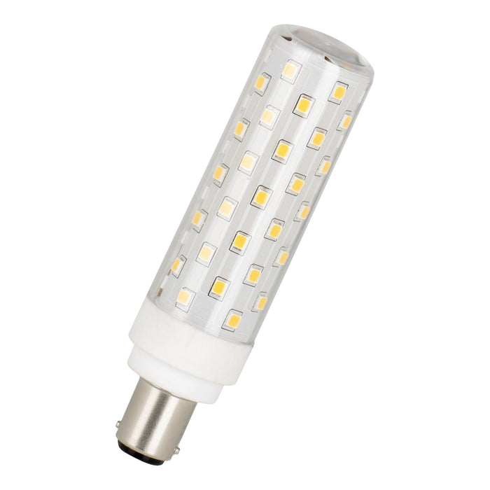 6,3W, 230-240V, 800lm Compact Tube DIM, Ba15d, 2700K LED lamppu