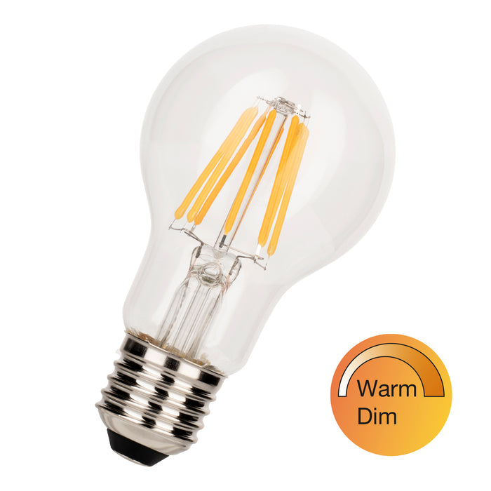 4.5W, 420lm, WarmDim, A60, E27, 2200K-2700K, 60x105mm, Filament LED lamp