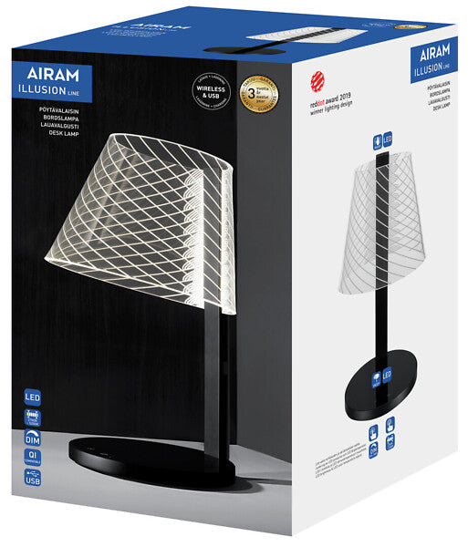 9W, 380lm Illusion Line, 2700-5200K, Dimmable LED Workstation lamp Airam 