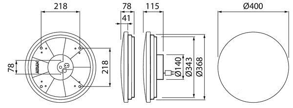 22W, 1600lm Smart Gaia Slim R IP20, 2700K-6500K, 400mm, Himmennettävä LED Älyplafondi Airam