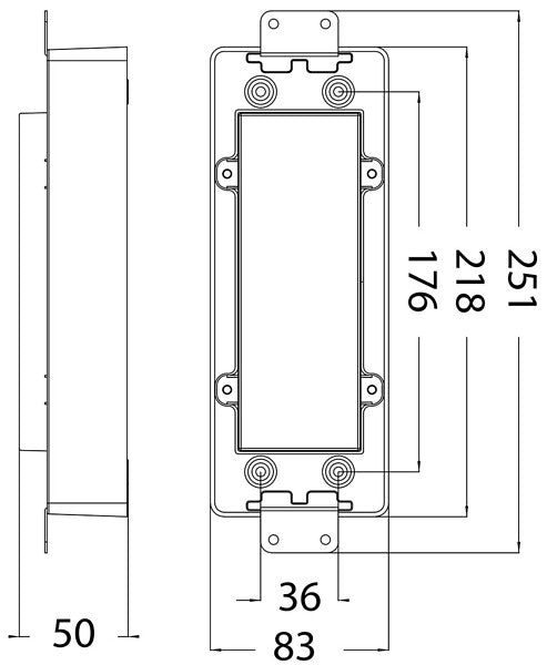 8W, 500lm SaunaLED, 2700K, IP65, 186x322x66mm Dimmable Sauna lamp Airam