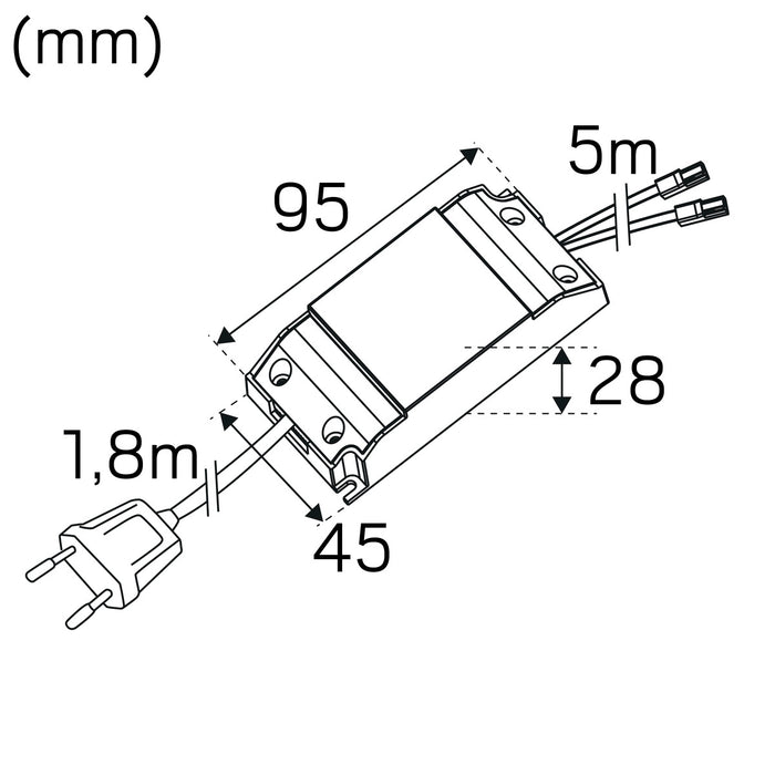 Shelf Line 230V Shelf Line 230V White 2700K 300 DIM - Hidealite