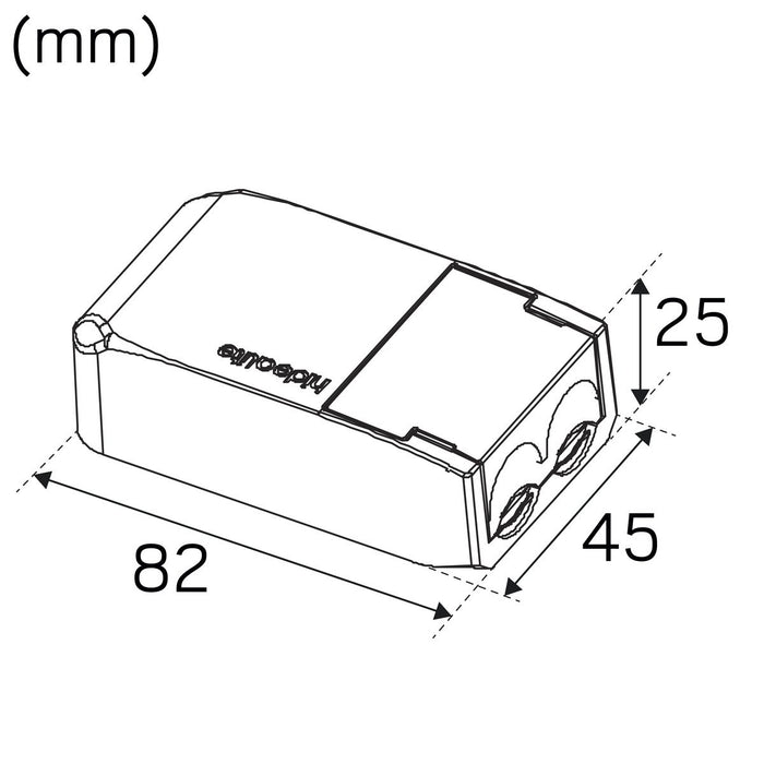 7.5W, 670lm Optic L quick ISO, IP44, musta, 4000K LED-alasvalo -Hide-a-lite - Lumenled Oy