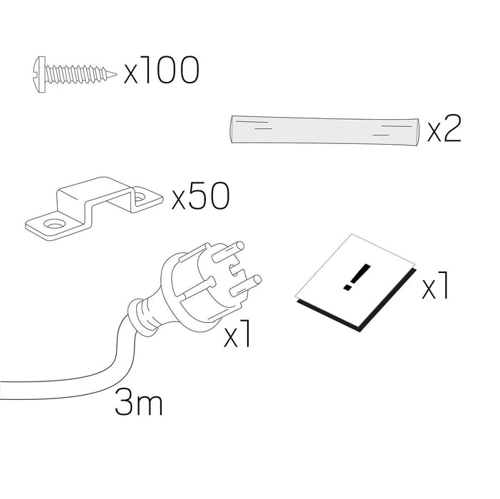 70W, 7000lm LEDstrip Midlum 230V, IP65, 3000K, 10m -Hide-a-lite - Lumenled Oy