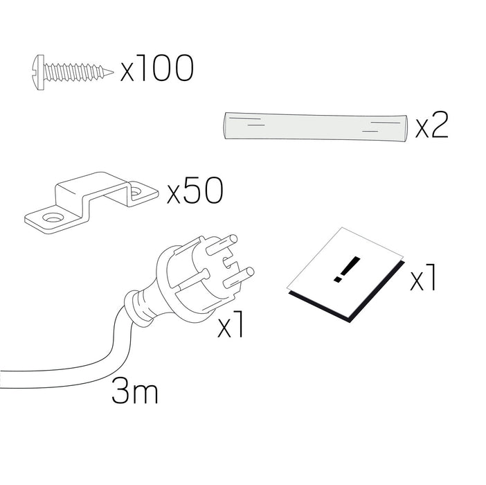 15W, 1500lm LEDstrip Lowlum 230V, IP65, 2700K, 10m -Hide-a-lite - Lumenled Oy