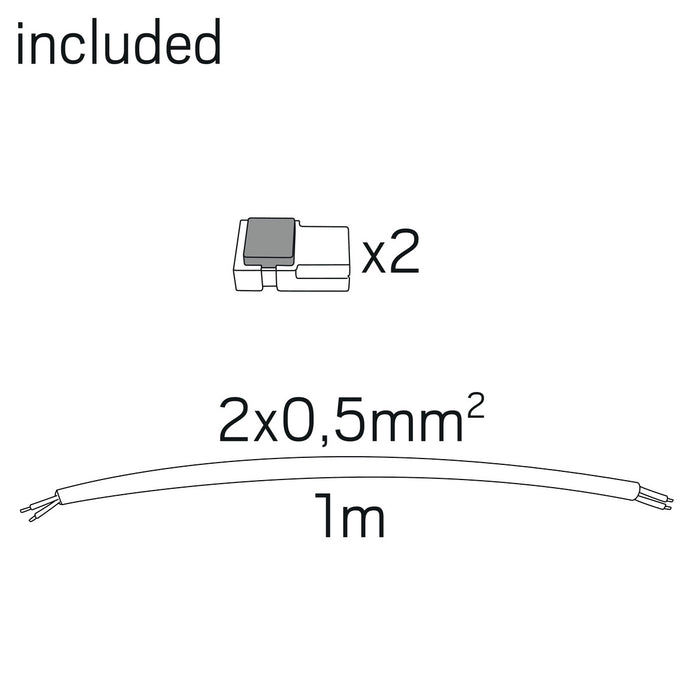 60W, 5250lm LED strip Midlum 24V DC, IP20, 2700K, 5m Hidealite