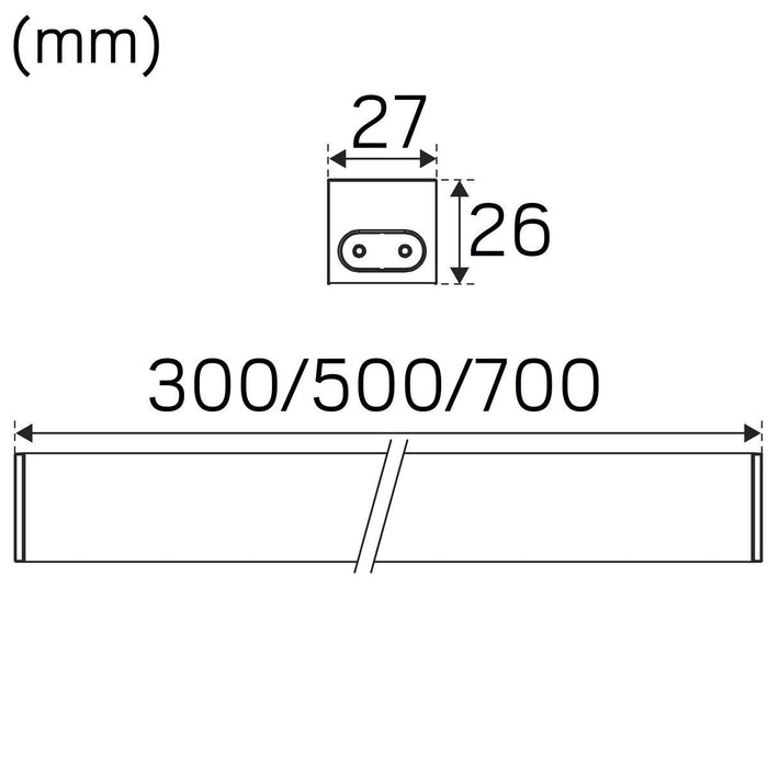 13.5W, 1210lm Shelf Line DIM 700mm, IP20, 4000K LED track system Hidealite