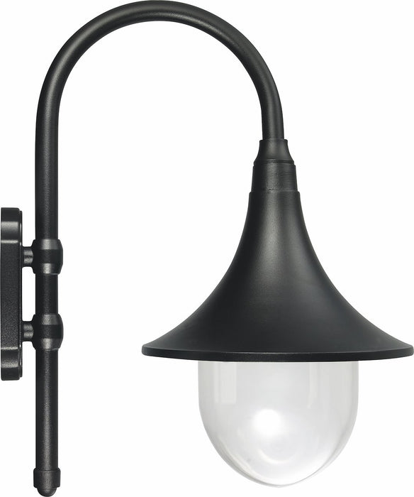 Italy IP33, White and Black Wall Lamp with Replaceable E27 Bulb