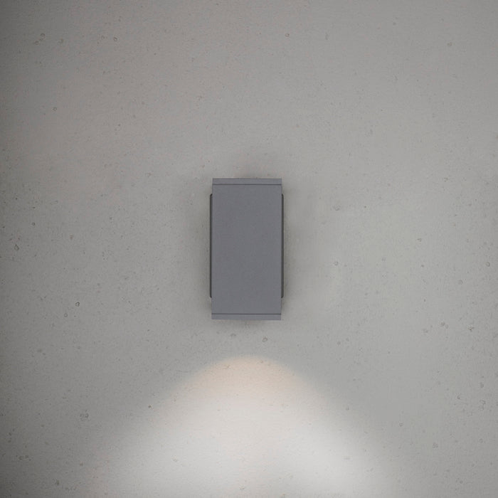 3.5W, 375lm Bloc I IP65, 3000K, Dimmable Gray LED wall lamp Hidealite