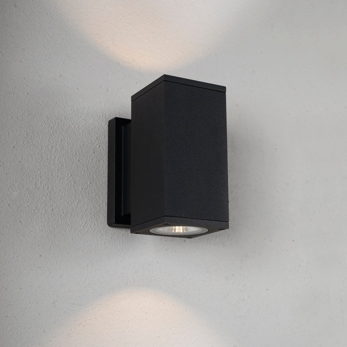 7W, 750lm Bloc II IP65, 3000K, Dimmable Anthracite LED wall lamp Hidealite