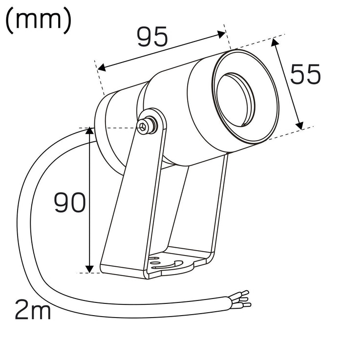 5.5W, 400lm Spot It S IP67, 4000K, Dimmable Silver LED spotlight Hidealite