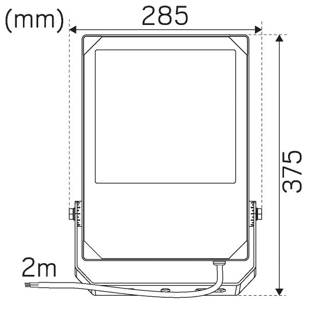 150W, 21050lm, Scout G2 L, IP66, IK08, Asym, 4000K, 285x375x57mm, LED Spotlight Hidealite 