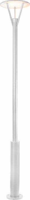 15.7W, 452lm, Eklof IP54, 2200mm, 3000K, Dark gray and Silver LED Pole Light