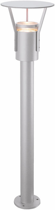 Eklof II Bollard lamp IP54, E27 for Bulb Max 10W, 1000mm, Dark gray and Silver