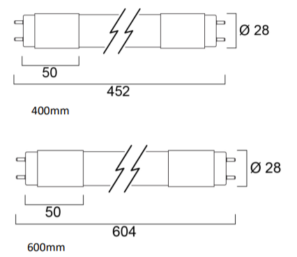 3,8W, ToLEDo T8 UV-A Blacklight, G13 Hyönteislamppu -Sylvania - Lumenled Oy