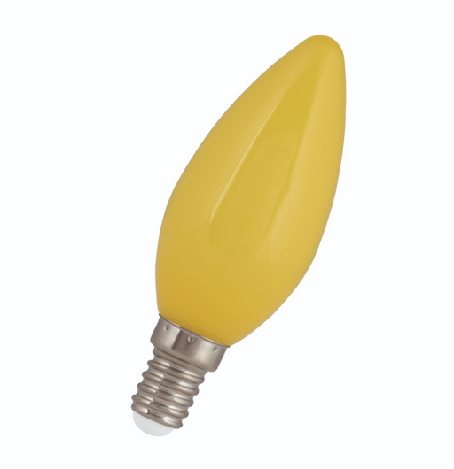 1W, 30lm LED Party Bulb Candle C35, E14 Keltainen LED-lamppu - Lumenled Oy