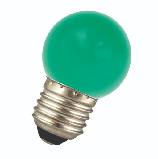 1W, 5lm Party Bulb LED Ball G45, E27 Vihreä LED-lamppu - Lumenled Oy