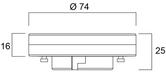 6,5W, 650lm, ToLEDo MicroLynx GX53, 3000K LED-lamppu -Sylvania - Lumenled Oy