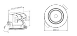 5W, 420lm Recessed Spotlight IP20, 4000K LED-alasvalo Pyöreä säädettävä-Tungsram - Lumenled Oy