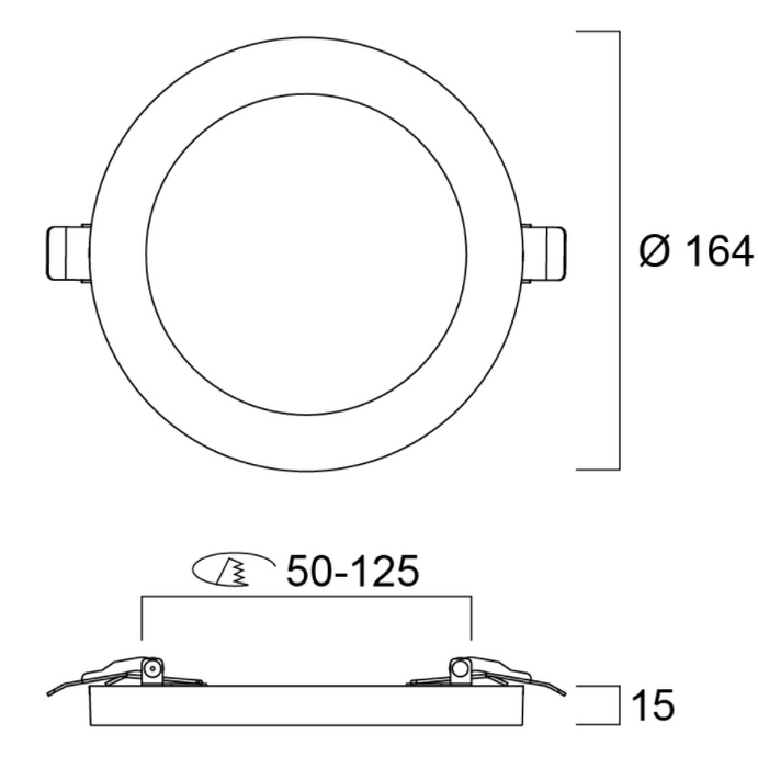 23W, 2500lm Start eco 5in1 IP20, 217mm LED-kattovalaisin -Sylvania - Lumenled Oy