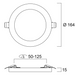 23W, 2500lm Start eco 5in1 IP20, 217mm LED-kattovalaisin -Sylvania - Lumenled Oy