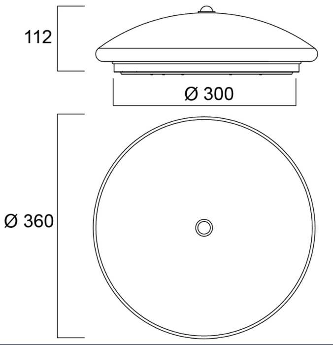 24W, 1800lm, Start Eco Surface Dualtone PIR IP44 LED-kattovalaisin -Sylvania - Lumenled Oy