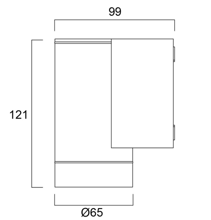 Start Surface Wall valaisinrunko GU10 kantaiselle lampulle -Sylvania - Lumenled Oy