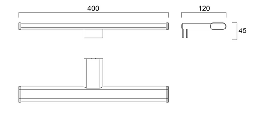 8W, 560lm, Sylmirror ovaali IP44, 3000K, LED-yleisvalaisin -Sylvania - Lumenled Oy