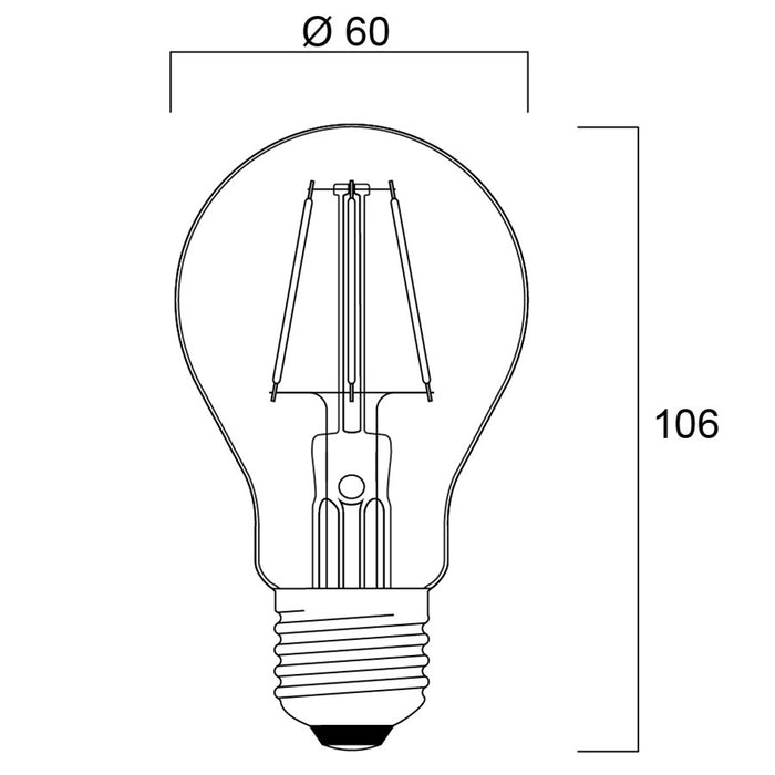 4.1W, 80lm, ToLEDo Festoon Chroma, E27, IP54, 60x106mm, Red LED lamp Sylvania