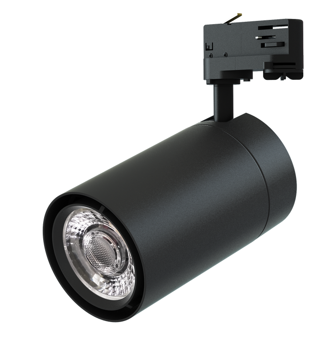 39W, 3750lm Trackspot ADV IP20, 3000K, musta LED-kohdevalaisin -Tungsram - Lumenled Oy